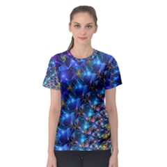 Blue Sunrise Fractal Women s Sport Mesh Tee