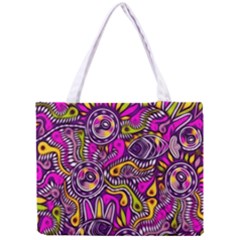 Purple Tribal Abstract Fish Tiny Tote Bag by KirstenStar