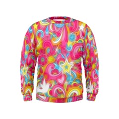 Hippy Peace Swirls Kid s Sweatshirt by KirstenStar