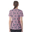 Pink flowers pattern Women s Sport Mesh Tee View2