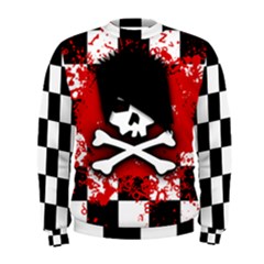 Emo Skull Men s Sweatshirt by ArtistRoseanneJones