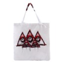 Red White pyramids Grocery Tote Bag View2