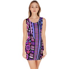 Stained Glass Tribal Pattern Bodycon Dress by KirstenStar