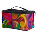 Colorful Floral Abstract Painting Cosmetic Storage Case View3