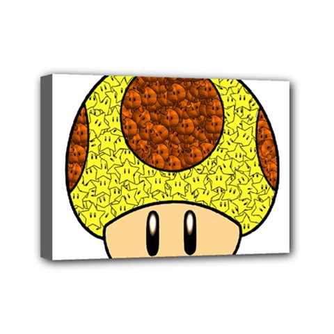 Really Mega Mushroom Mini Canvas 7  x 5  (Framed)