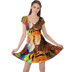 Robot Connection Cap Sleeve Dress by icarusismartdesigns