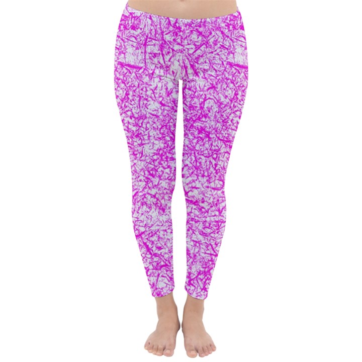 Officially Sexy Pink & White Winter Leggings