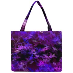 Purple Skulls Goth Storm Tiny Tote Bag by KirstenStar