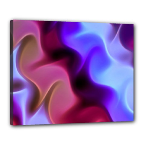 Rippling Satin Canvas 20  X 16  (framed) by KirstenStar