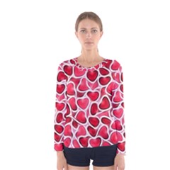 Candy Hearts Women s Long Sleeve T-shirt