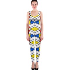 Colorful Rhombus Chains Onepiece Catsuit by LalyLauraFLM