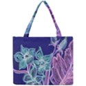 Purple, Pink Aqua Flower style Tiny Tote Bags View1