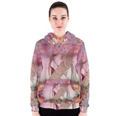 Nature And Human Forces Women s Zipper Hoodies