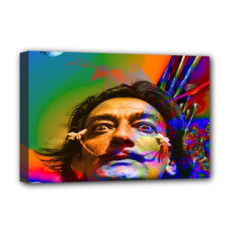 Dream Of Salvador Dali Deluxe Canvas 18  X 12   by icarusismartdesigns