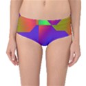 Colorful gradient shapes Mid-Waist Bikini Bottoms View1