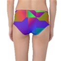 Colorful gradient shapes Mid-Waist Bikini Bottoms View2