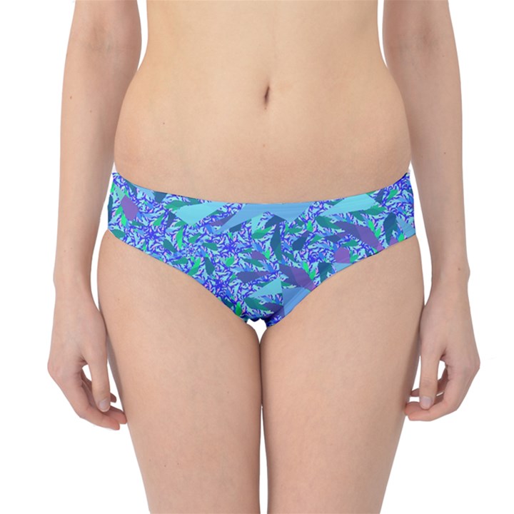 Blue Confetti Storm Hipster Bikini Bottoms