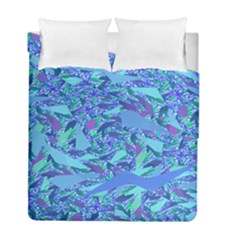 Blue Confetti Storm Duvet Cover (twin Size) by KirstenStar