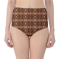 Faux Animal Print Pattern High-waist Bikini Bottoms by GardenOfOphir