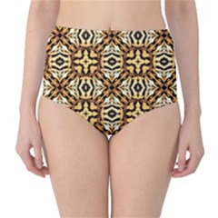 Faux Animal Print Pattern High-waist Bikini Bottoms by GardenOfOphir