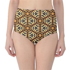 Faux Animal Print Pattern High-waist Bikini Bottoms by GardenOfOphir