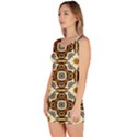 Faux Animal Print Pattern Bodycon Dresses View2