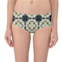 Faux Animal Print Pattern Mid-Waist Bikini Bottoms View1