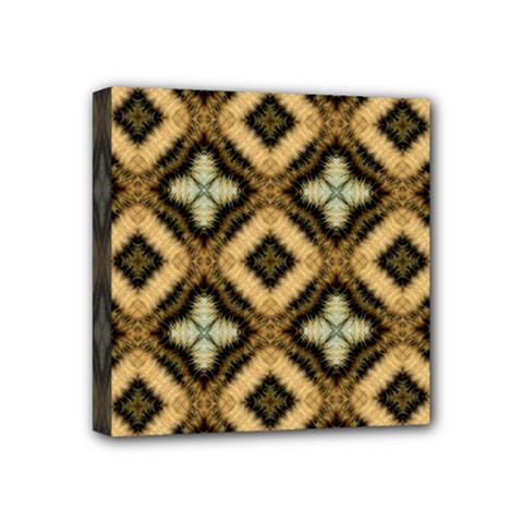 Faux Animal Print Pattern Mini Canvas 4  X 4  by GardenOfOphir