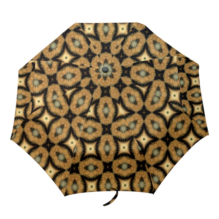 Faux Animal Print Pattern Folding Umbrellas