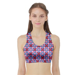 Cute Pretty Elegant Pattern Women s Sports Bra With Border by GardenOfOphir