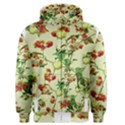 Vintage Style Floral Print Men s Zipper Hoodies View1