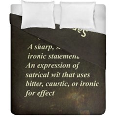 Sarcasm  Duvet Cover (double Size) by LokisStuffnMore