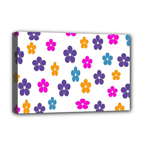 Candy Flowers Deluxe Canvas 18  X 12   by designmenowwstyle