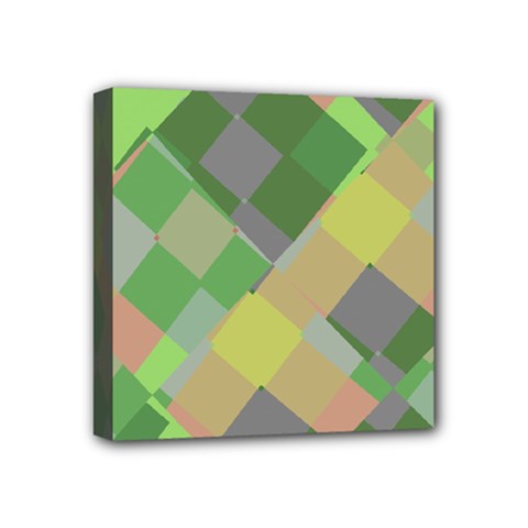 Squares And Other Shapes Mini Canvas 4  X 4  (stretched) by LalyLauraFLM