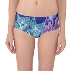 Bluepurple Mid-waist Bikini Bottoms by rokinronda