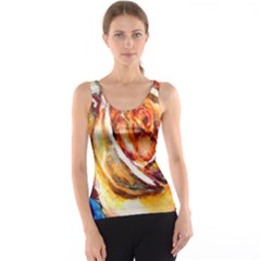 Abstract Rose Tank Tops