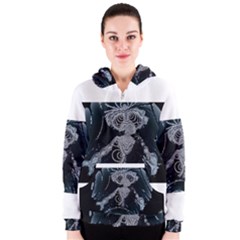 Owl Dark Women s Zipper Hoodies