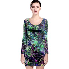 Colour Play Flowers Long Sleeve Bodycon Dresses by InsanityExpressed