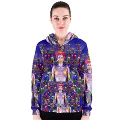 Robot Butterfly Women s Zipper Hoodies by icarusismartdesigns