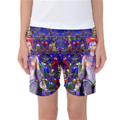 Robot Butterfly Women s Basketball Shorts by icarusismartdesigns