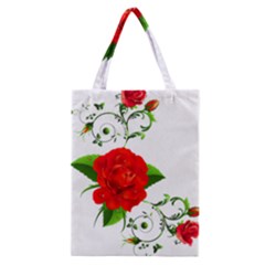 Red Roses Decor Clipart Classic Tote Bags by AlteredStates