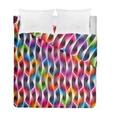 Rainbow Psychedelic Waves  Duvet Cover (twin Size) by KirstenStar