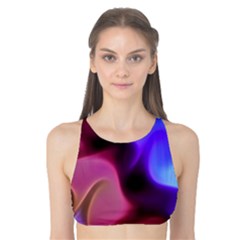 Rippling Satin Tank Bikini Top