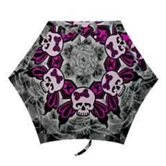 Skull Butterfly Mini Folding Umbrellas