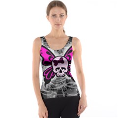 Skull Butterfly Tank Tops