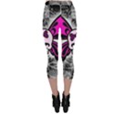 Skull Butterfly Capri Leggings View2