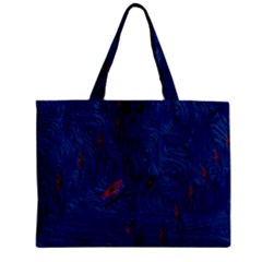 Blue Sphere Zipper Tiny Tote Bags by InsanityExpressed