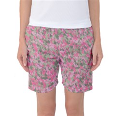 Pinkbunnyflage Women s Basketball Shorts by TwoPinesFarm