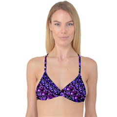  Blue Purple Shattered Glass Reversible Tri Bikini Tops by KirstenStarFashion