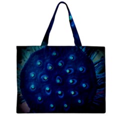 Blue Plant Zipper Tiny Tote Bags by InsanityExpressed